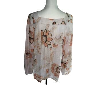 Lauren Conrad Large Long Sleeve Floral Top